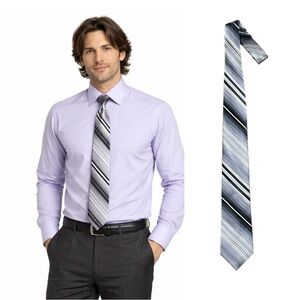 Calvin Klein Black and Gray Striped Tie
🔥% bundle of 3, 5, 10, 15 or 20 ties